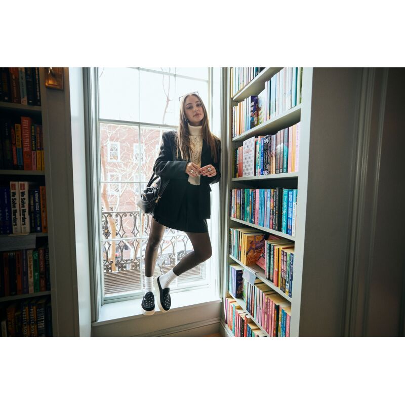 HEYDUDE Austin Lift Suede Stud Women's Black