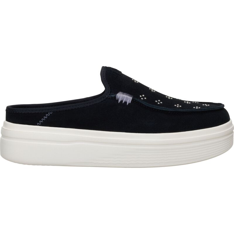 HEYDUDE Austin Lift Suede Stud Women's Black