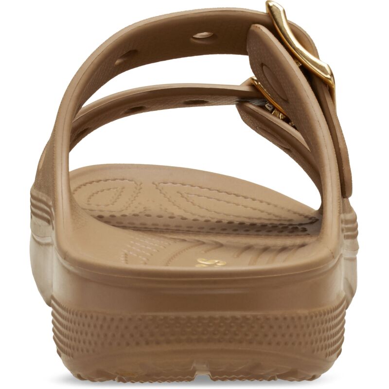 Crocs™ Saturday Metallic Buckle Sandal Women's Sepia