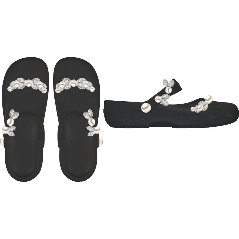 Crocs™ Classic Pearls Ballet Women's Black