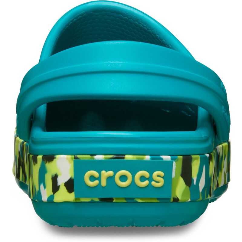 Crocs™ Crocband Glow Confetti Band Clog Kids' Turbo Teal/Multi