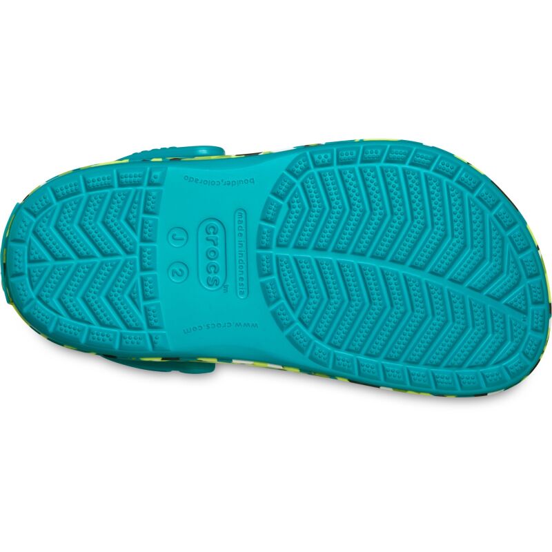 Crocs™ Crocband Glow Confetti Band Clog Kids' Turbo Teal/Multi