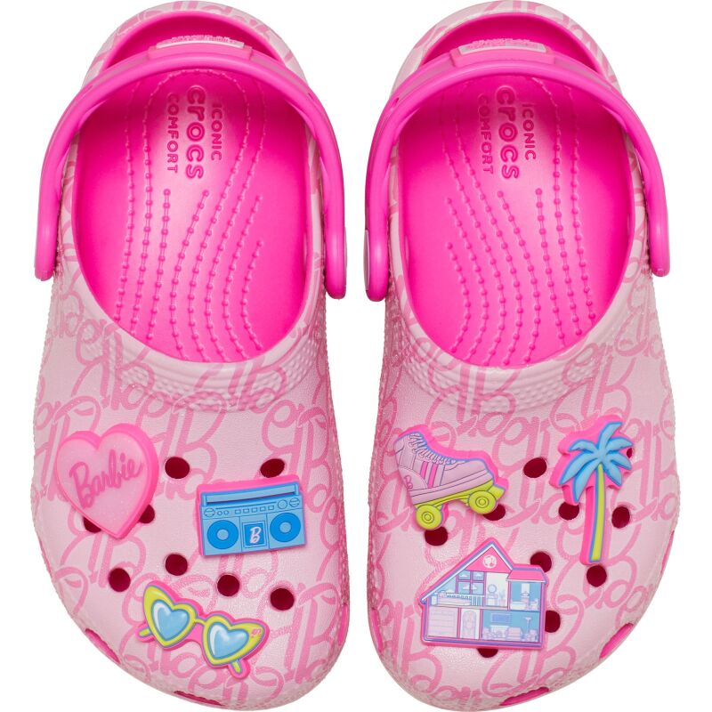 Crocs™ Mattel Pink Barbie Classic Clog Toddlers' Multi