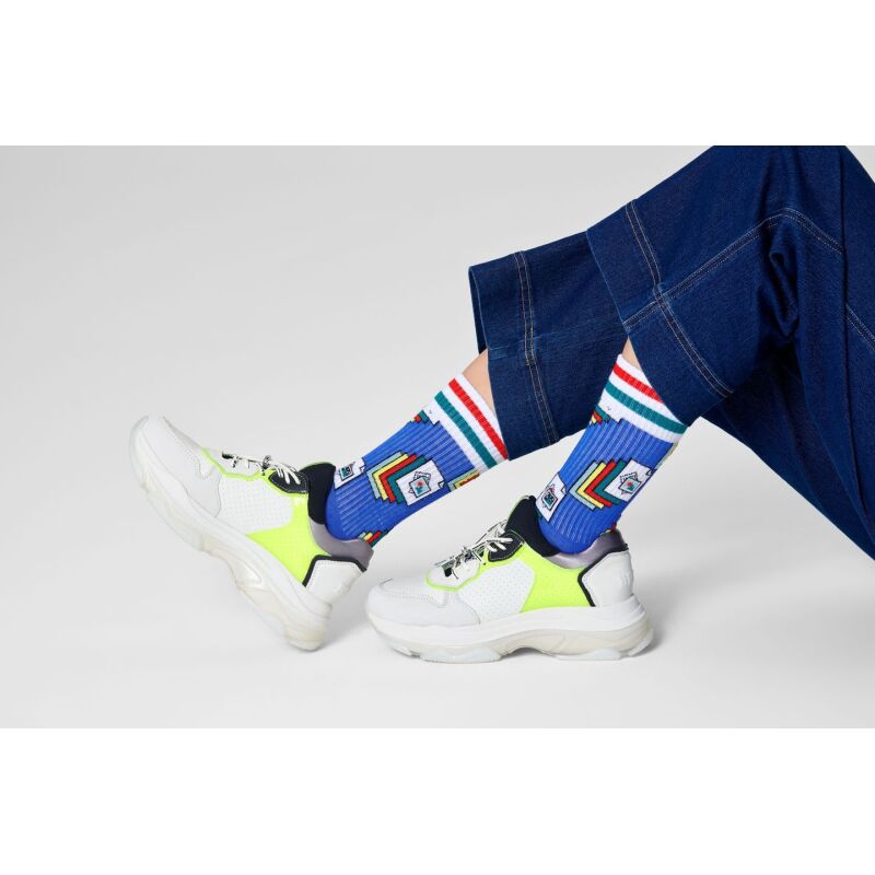 Happy Socks Photos Thin Crew Multi 6500