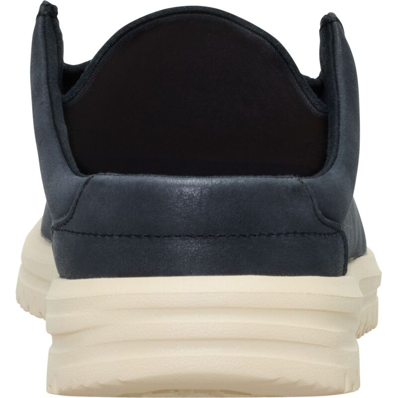 HEYDUDE Wally NXT Mule Leather Men's Black/Wood Ash