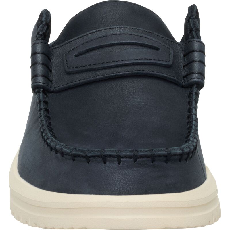 HEYDUDE Wally NXT Mule Leather Men's Black/Wood Ash