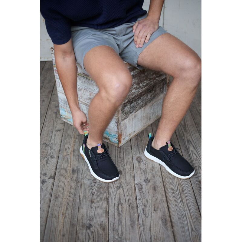 HEYDUDE Wally Drift Classic Men's Black/White