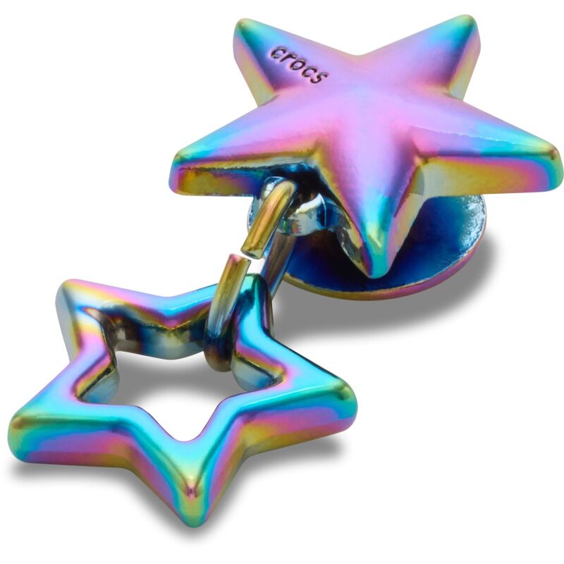 Crocs™ Jibbitz Iridescent Double Star 