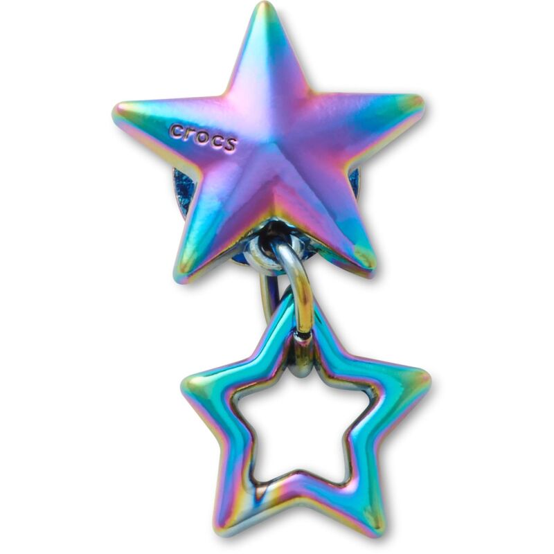 Crocs™ Jibbitz Iridescent Double Star 