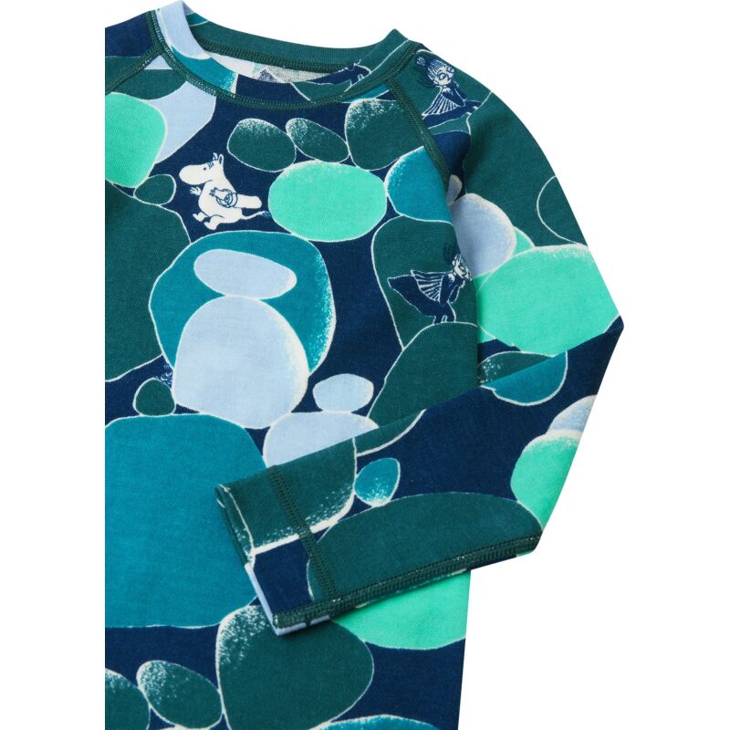 REIMA Wool Mix Base-Layer Set Moomin Trivsam 5200021C Dark Teal 7955