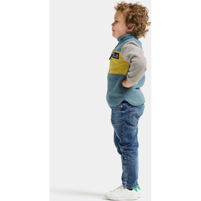 Didriksons Anten Kids' Full-Zip Factory Blue