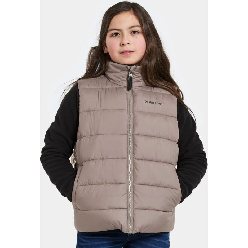 Didriksons Kilo Kids' Vest 2 Ash Brown