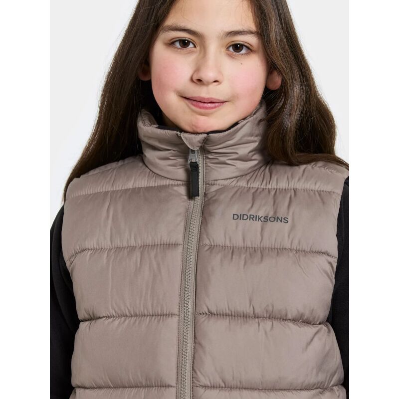 Didriksons Kilo Kids' Vest 2 Ash Brown