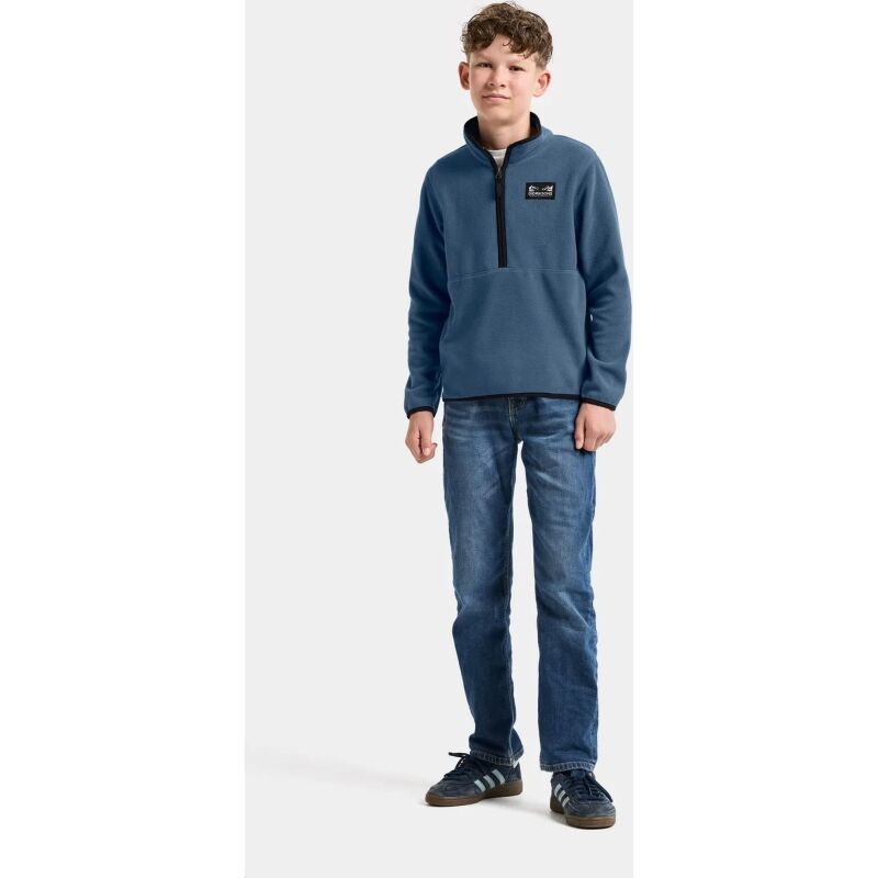 Didriksons Rubi Kids' Half-Zip Blue Fog