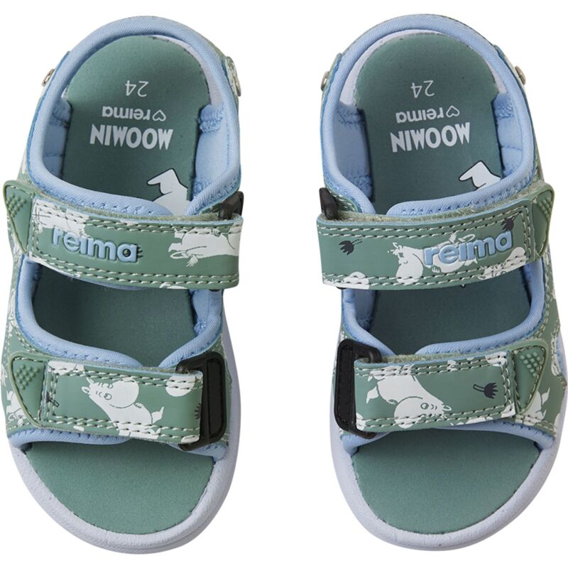 REIMA Lightweight Sandals Moomin Bungee 5400089M Stone Green 81B1