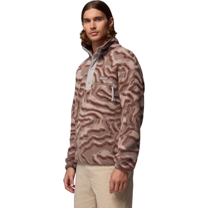Columbia Helvetia II Printed Half Snap Fleece Men's Iron, Topoglitch
