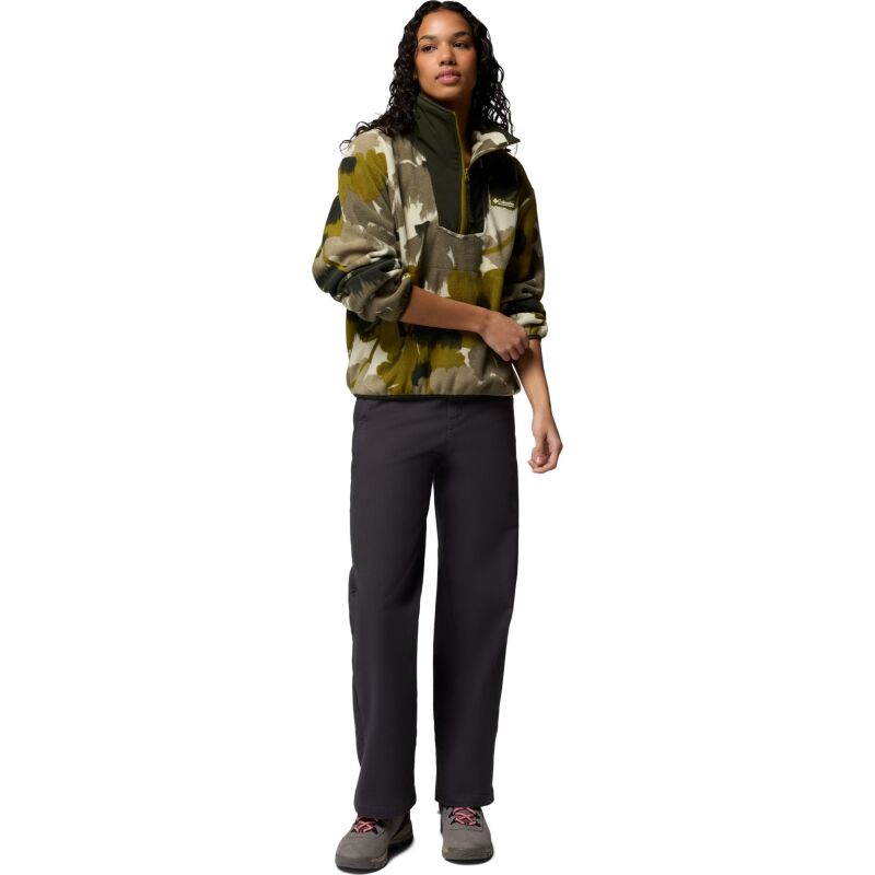 Columbia Sequoia Grove Printed Half Zip Women's Mossy Green, Ikatbloom