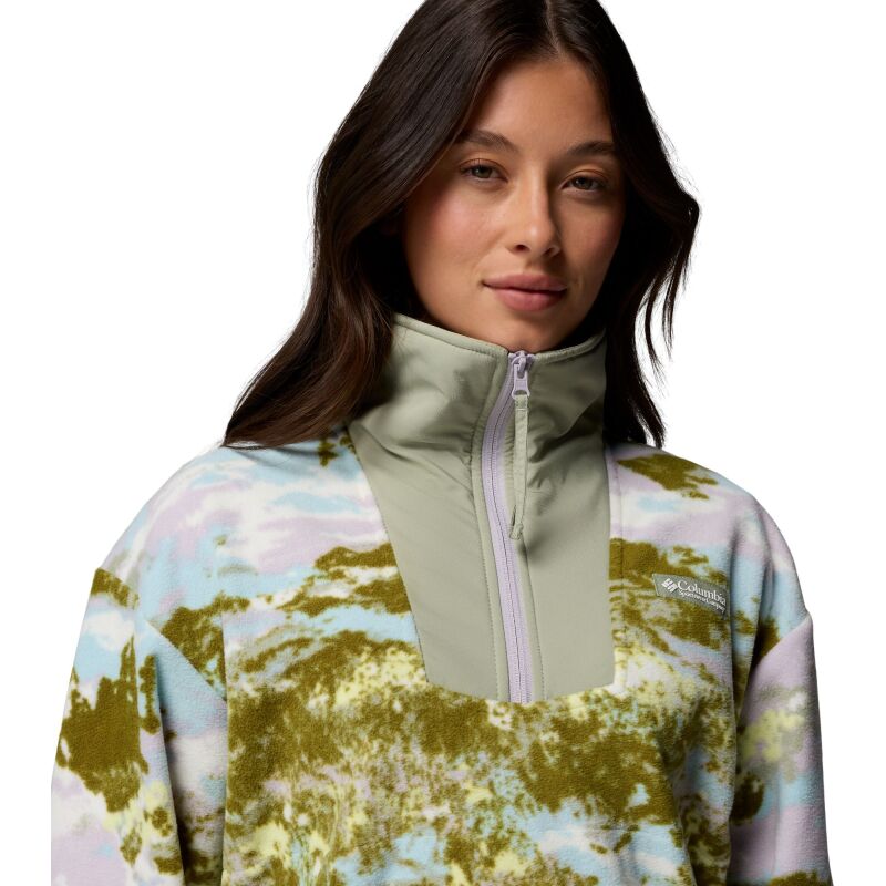 Columbia Sequoia Grove Printed Half Zip Women's Citron Haze, Fieldaze