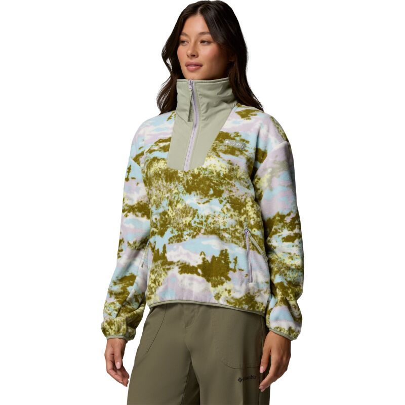 Columbia Sequoia Grove Printed Half Zip Women's Citron Haze, Fieldaze