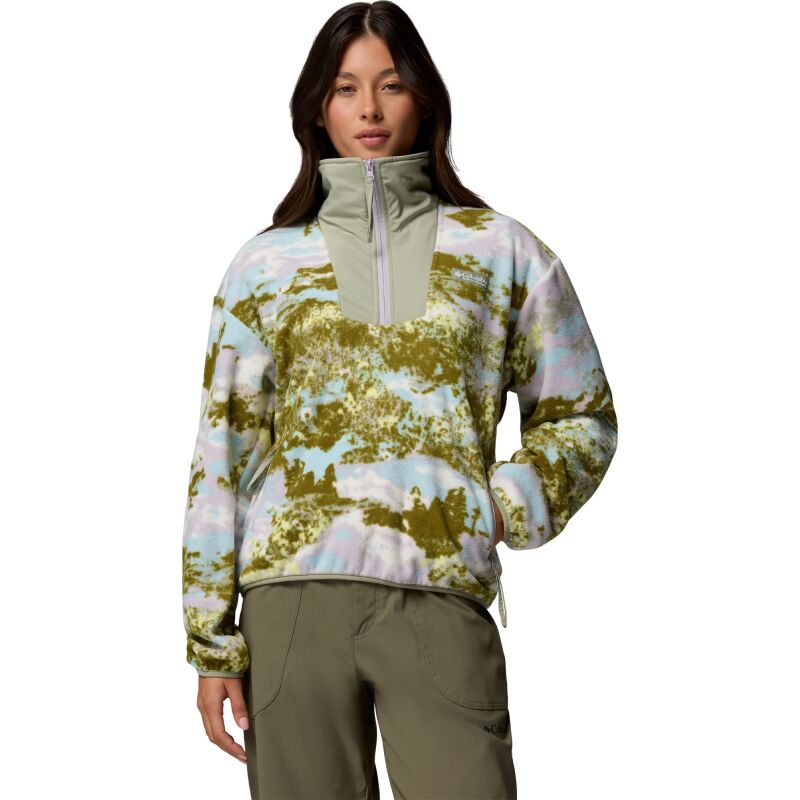 Columbia Sequoia Grove Printed Half Zip Women's Citron Haze, Fieldaze