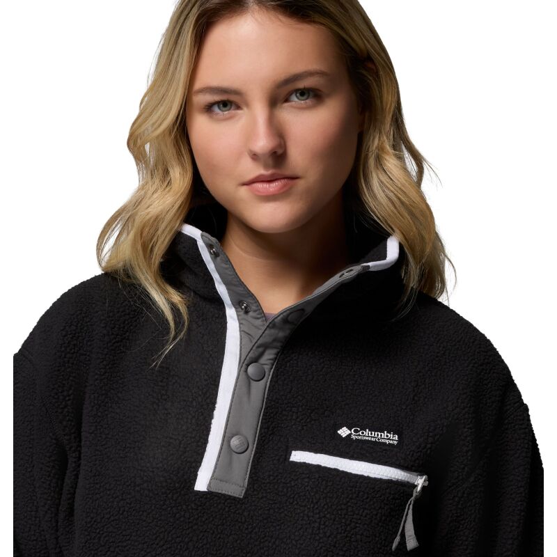 Columbia Helvetia II Cropped Half Snap Fleece Black 008