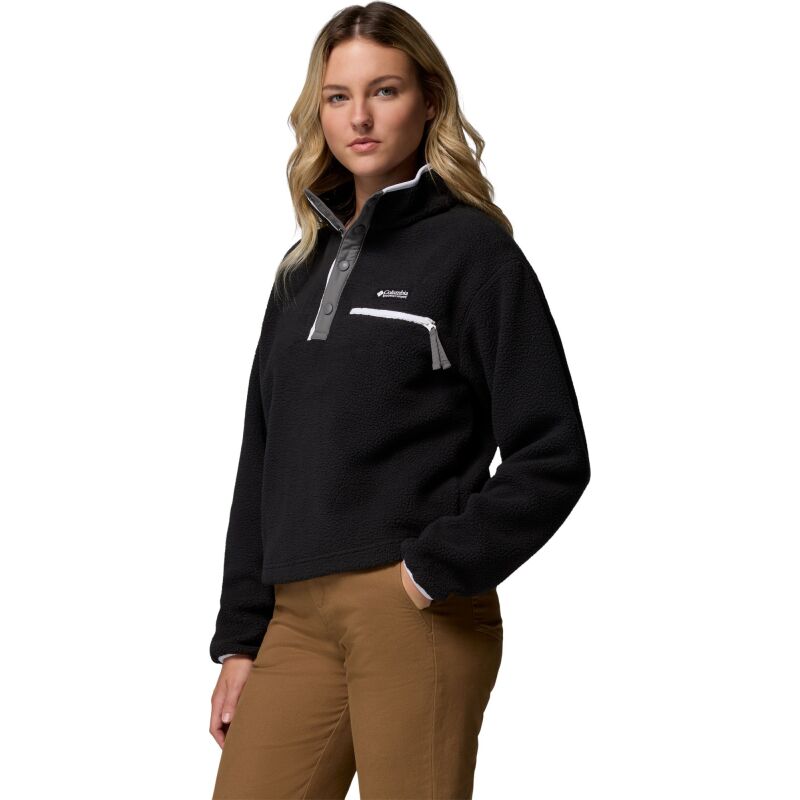 Columbia Helvetia II Cropped Half Snap Fleece Black 008