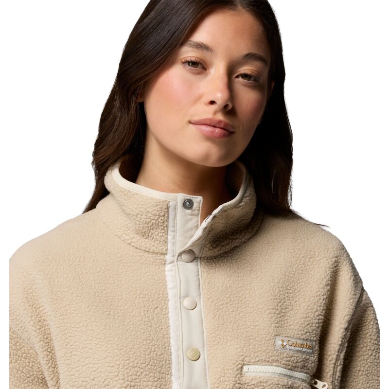 Columbia Helvetia II Cropped Half Snap Fleece Ancient Fossil, Dark Stone, Chalk