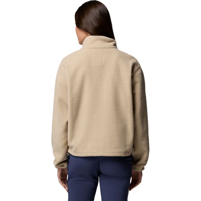 Columbia Helvetia II Cropped Half Snap Fleece Ancient Fossil, Dark Stone, Chalk