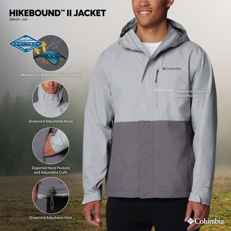 Columbia Hikebound II Jacket Men's Columbia Grey, City Grey