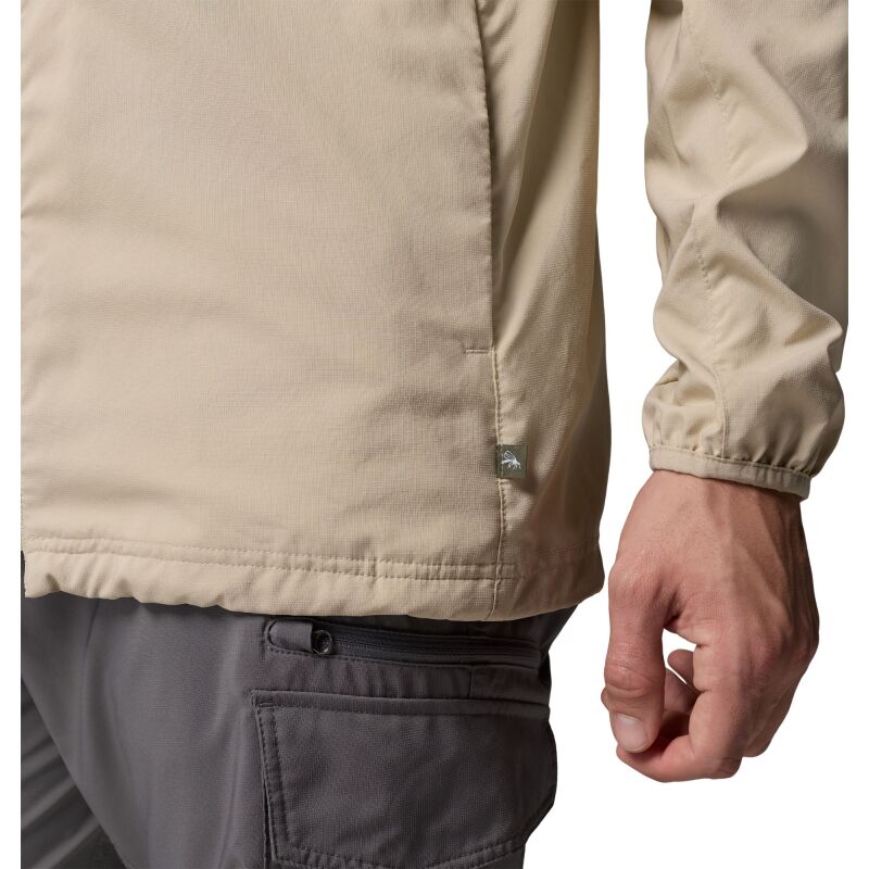 Columbia Skien Valley Hooded Long Sleeve Shirt Men's Ancient Fossil, Shark