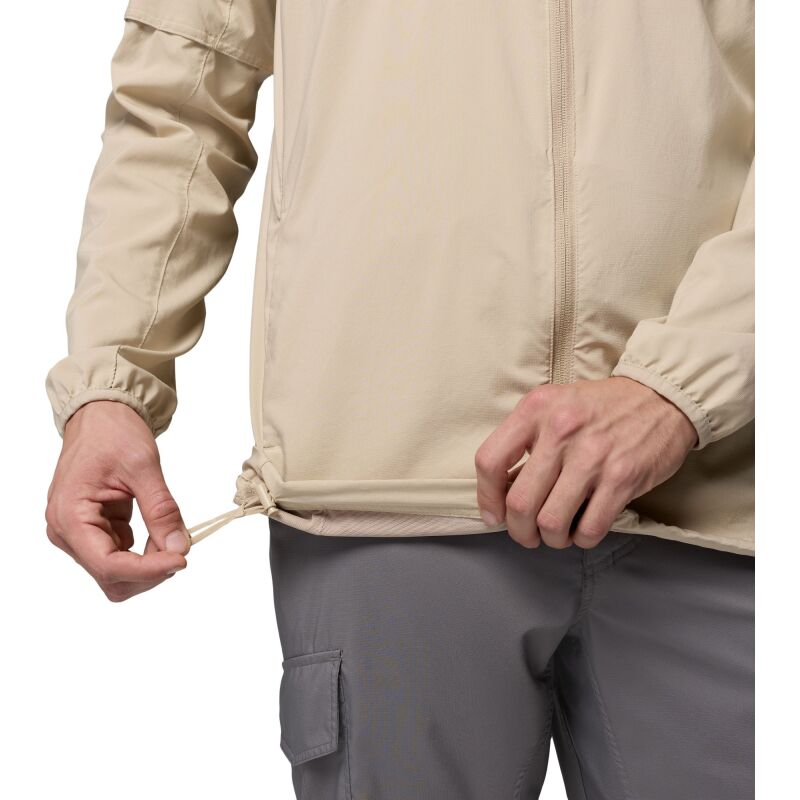 Columbia Skien Valley Hooded Long Sleeve Shirt Men's Ancient Fossil, Shark