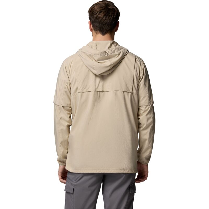 Columbia Skien Valley Hooded Long Sleeve Shirt Men's Ancient Fossil, Shark