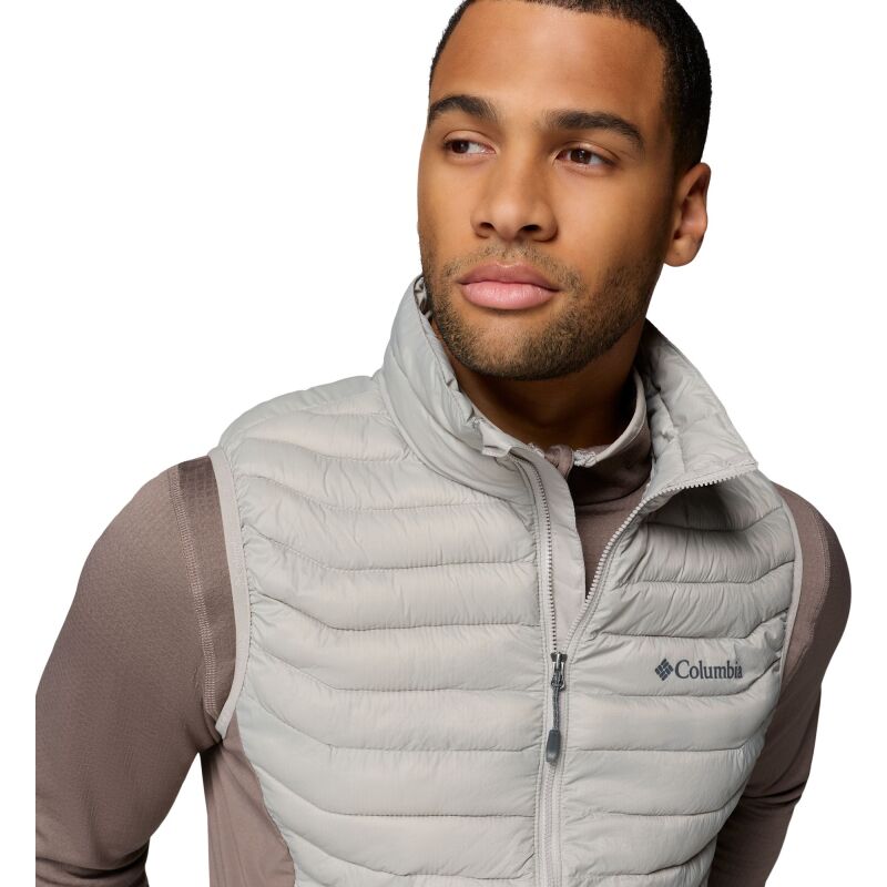 Columbia Powder Pass Hybrid Vest Men's Flint Grey, Iron
