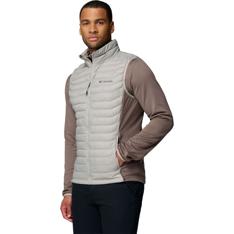 Columbia Powder Pass Hybrid Vest Men's Flint Grey, Iron