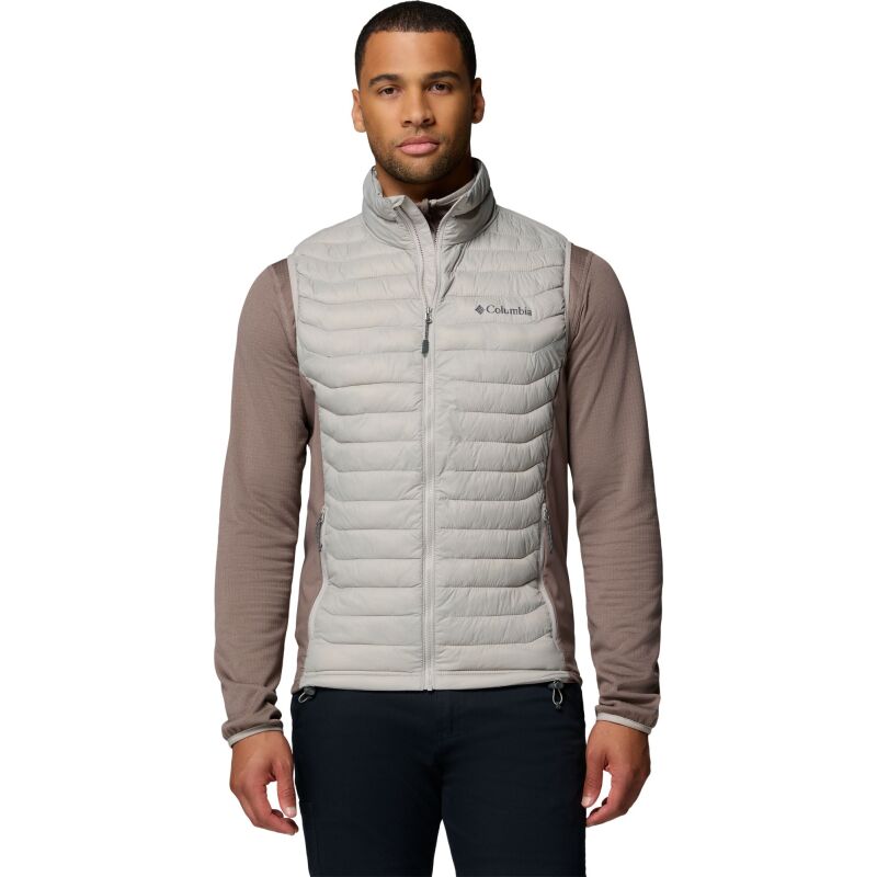 Columbia Powder Pass Hybrid Vest Men's Flint Grey, Iron