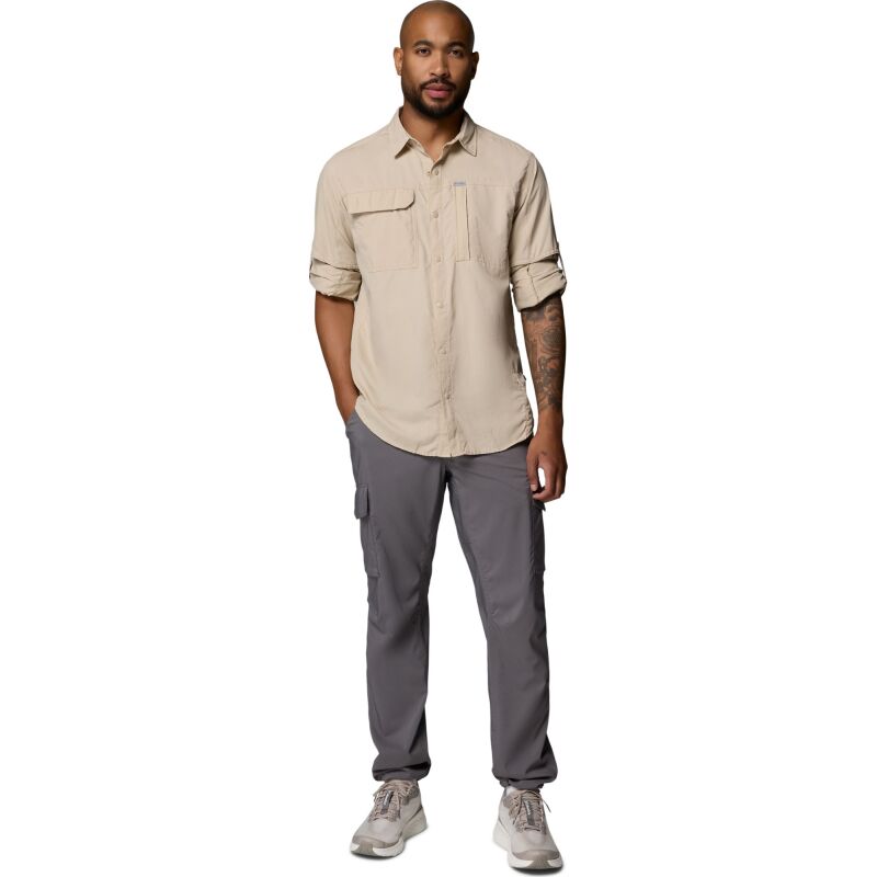 Columbia Skien Valley Long Sleeve Shirt Men's Ancient Fossil
