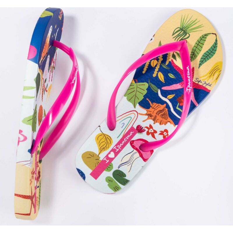 Ipanema Graffiti V Fem White/Pink/Blue