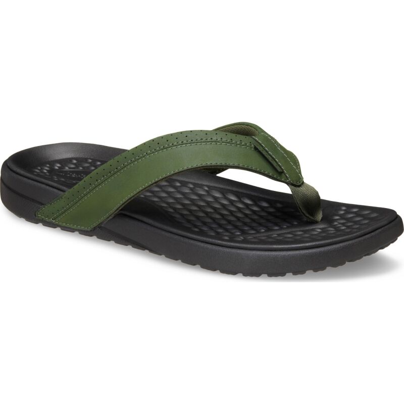 Crocs™ Yukon Surf Flip Army Green/Black