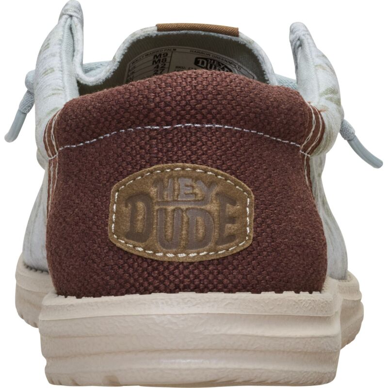 HEYDUDE Wally Washed Palm Men's Harbor Green/Multi
