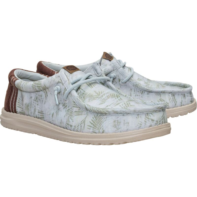 HEYDUDE Wally Washed Palm Men's Harbor Green/Multi
