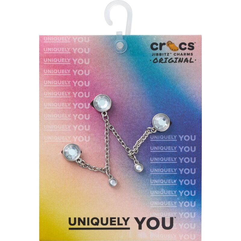 Crocs™ Jibbitz Silver Triple SMT Gem Chain 