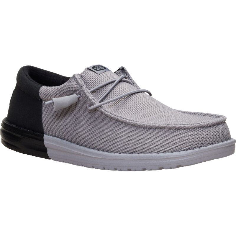 HEYDUDE Wally Funk Mesh Split Men's Flannel Grey/Black