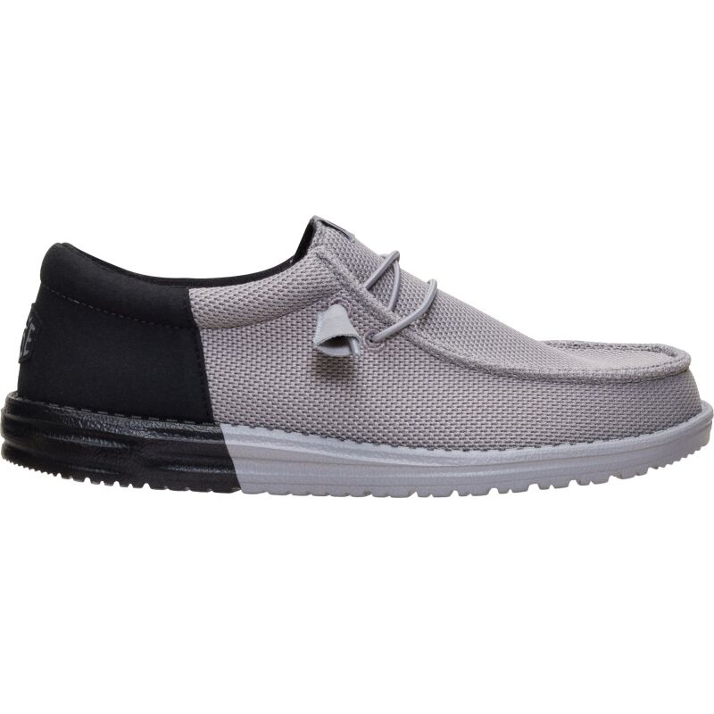 HEYDUDE Wally Funk Mesh Split Men's Flannel Grey/Black