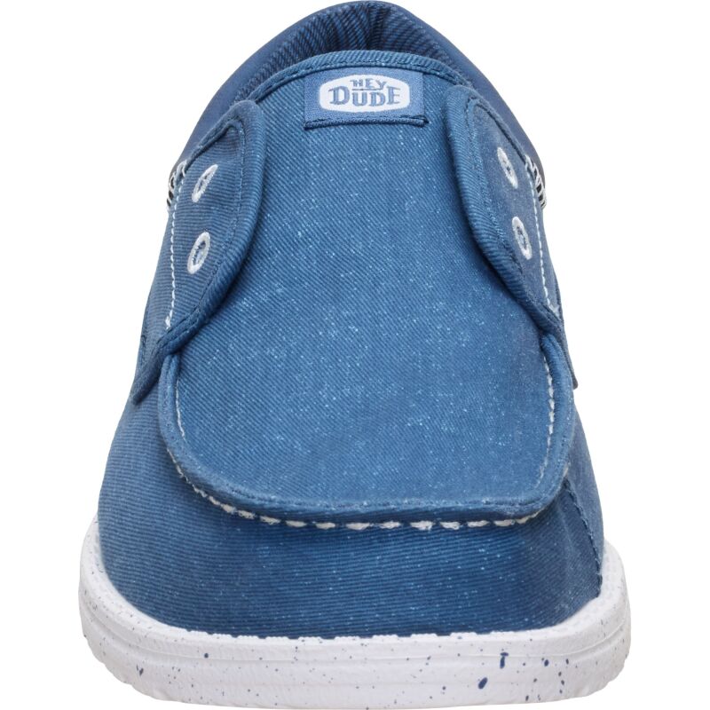 HEYDUDE Wally Cru Stretch Canvas Men's Ensign Blue/Multi