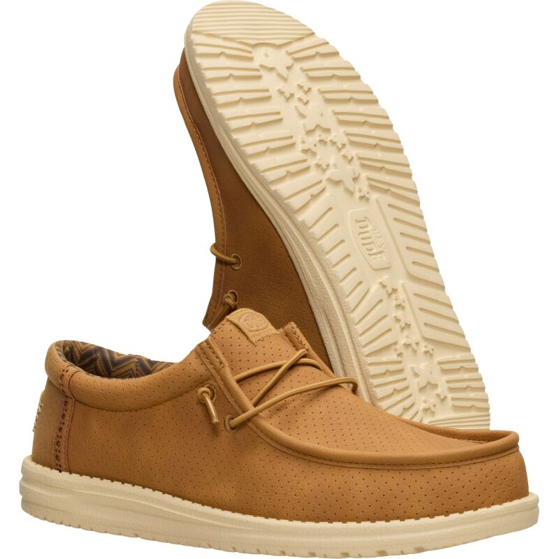 HEYDUDE Wally Perf Classic Men's Bone Brown/Boulder Tan