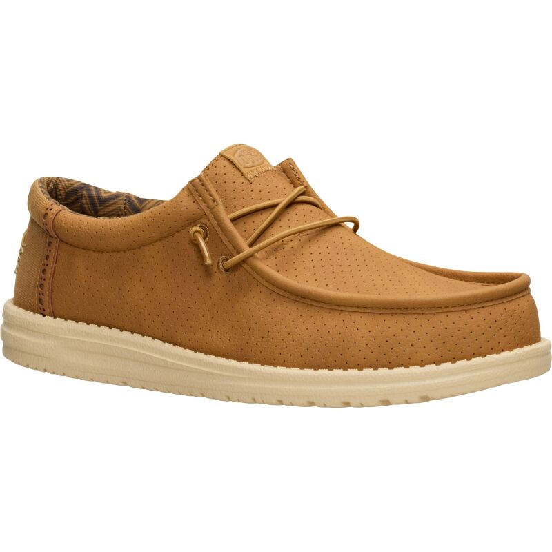 HEYDUDE Wally Perf Classic Men's Bone Brown/Boulder Tan