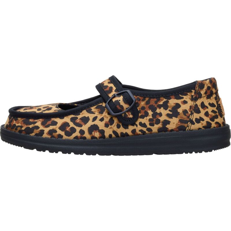 HEYDUDE Wendy Jane Washed Twill Women's Leopard/Black