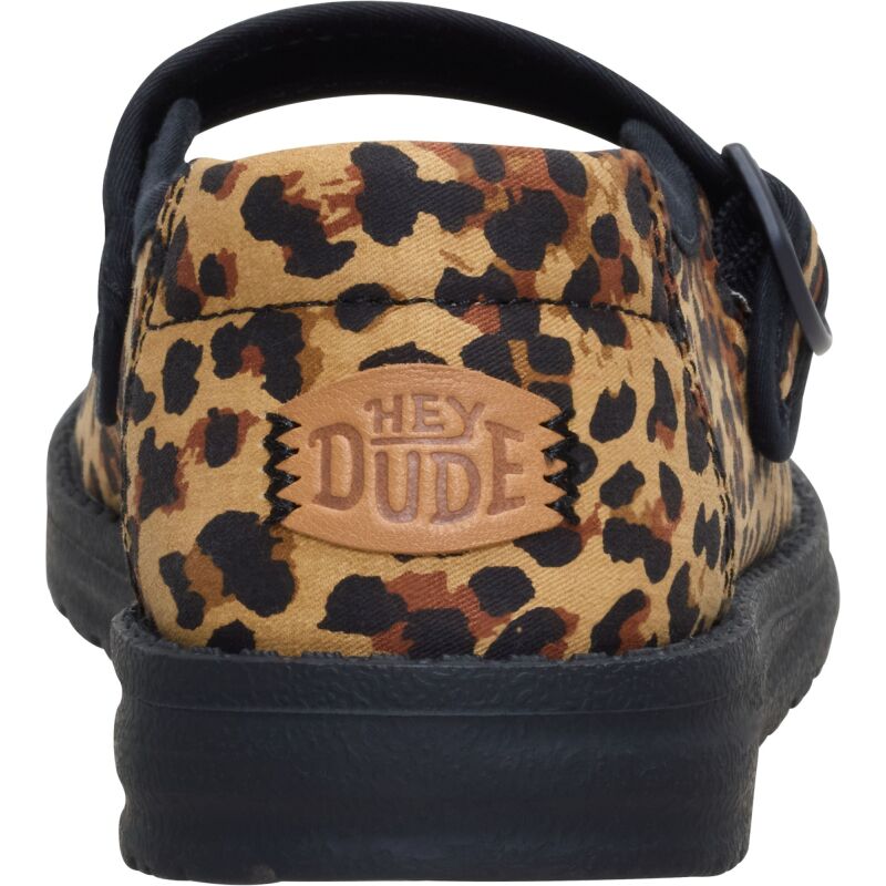 HEYDUDE Wendy Jane Washed Twill Women's Leopard/Black