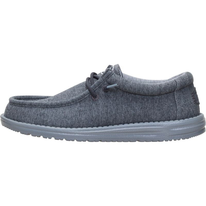 HEYDUDE Wally Stretch Jersey Men's Charcoal