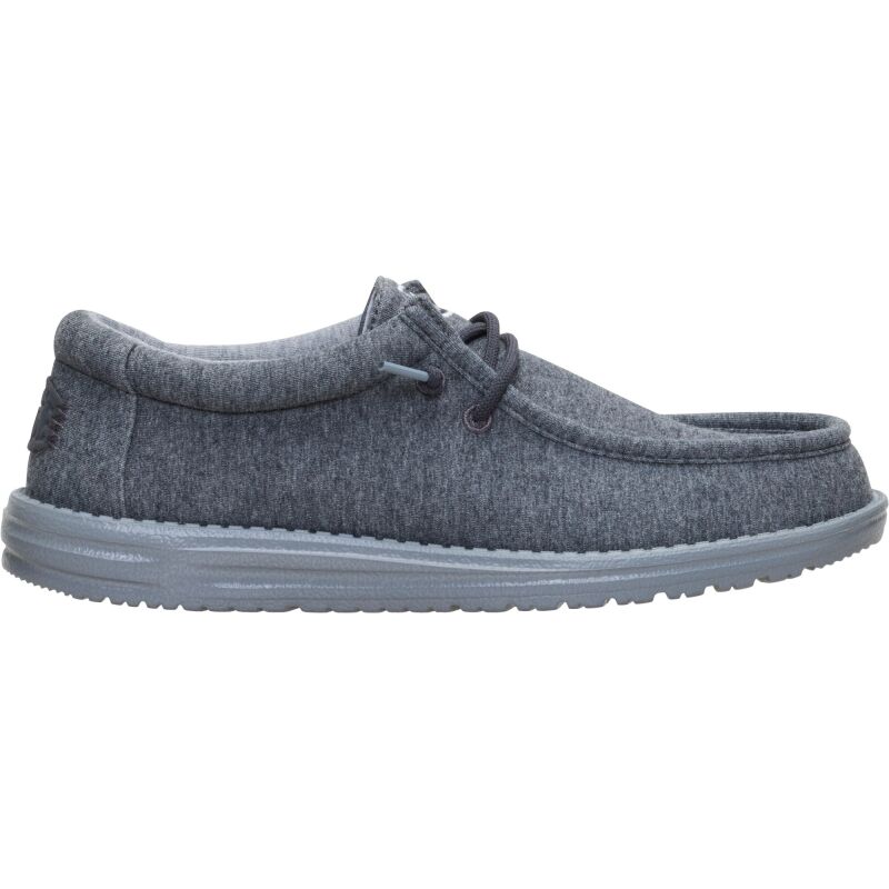 HEYDUDE Wally Stretch Jersey Men's Charcoal